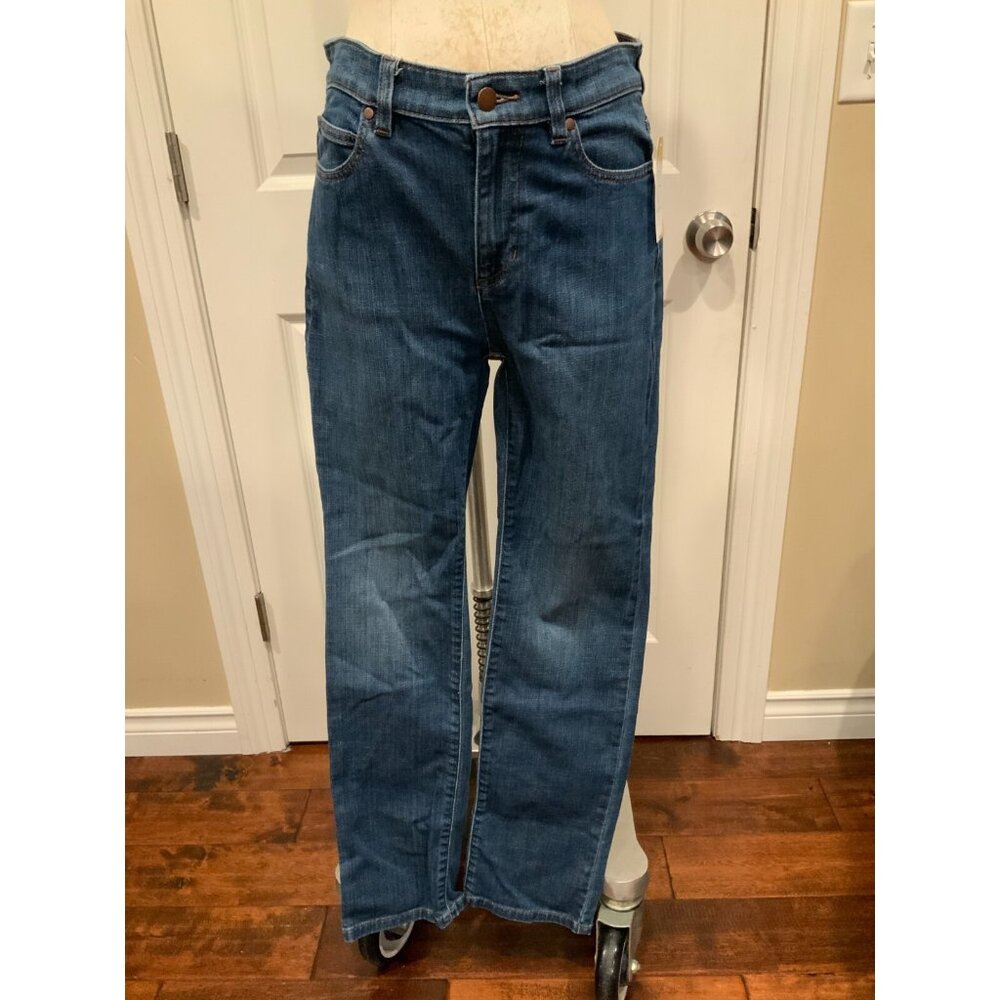 Eileen Fisher Medium Wash High Rise Straight Leg Blue Jeans, Size 2 (US)